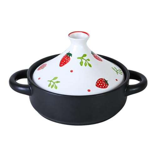 SXTYYH Keramik Tajine Topf Zum Kochen Premium Tagine Marokko Im Japanischen Stil Handbemalter Dekorativer Deckel, Zum Langsamen Schmoren Von Eintöpfen SXTYYH Keramik Tajine Topf Zum Kochen Premium Tagine Marokko Im Japanischen Stil Handbemalter Dekorativer Deckel, Zum Langsamen Schmoren Von Eintöpfen von SXTYYH