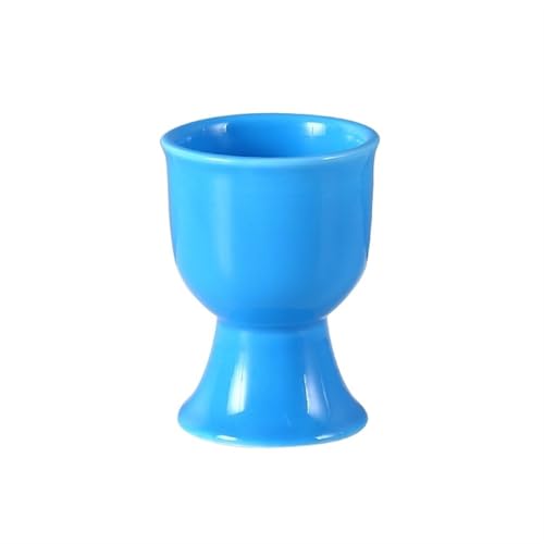 SXTYYH Klassisch Einfarbig Keramik-Eierbecher for Das Frühstück Halter, Egg Holder for Weichgekochte Eier Schlichtes Eierhalter Küchenaccessoires for Das Frühstück(Blau) von SXTYYH