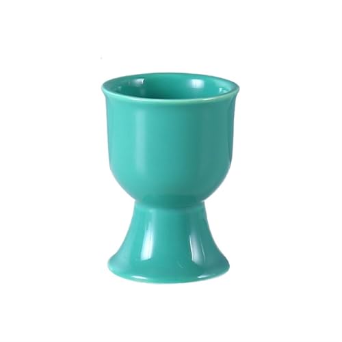 SXTYYH Klassisch Einfarbig Keramik-Eierbecher for Das Frühstück Halter, Egg Holder for Weichgekochte Eier Schlichtes Eierhalter Küchenaccessoires for Das Frühstück(GrüN) von SXTYYH