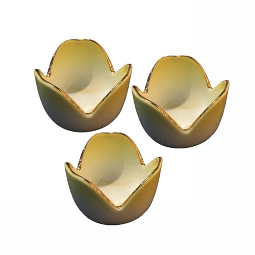 SXTYYH Kreativer Blütenförmiger Keramik-Eierbecherständer for Weich Gekochte Eier 3 Stück Frühstück Eleganter Egg Holder for Hart Gekochte Eier Küchenzubehör Eierhalter(B) von SXTYYH