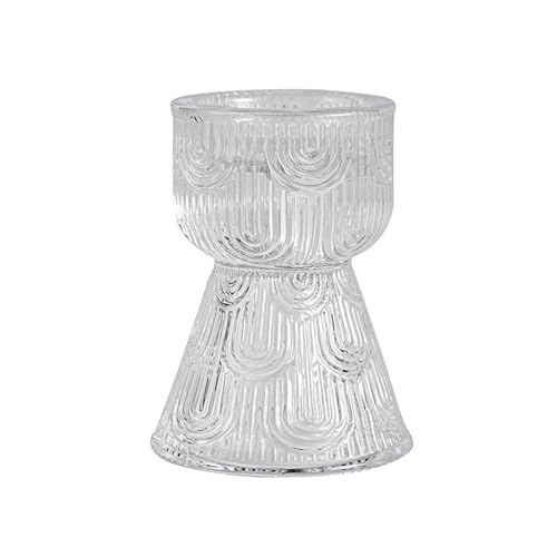 SXTYYH Mittelalterlicher Stil Retro Glas Eierbecherständer for Weich Gekochte Eier Frühstück Eleganter Egg Holder Minimalistisch Eierhalter Dekoration(Clear) von SXTYYH