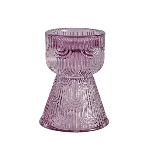 SXTYYH Mittelalterlicher Stil Retro Glas Eierbecherständer for Weich Gekochte Eier Frühstück Eleganter Egg Holder Minimalistisch Eierhalter Dekoration(Purple) von SXTYYH
