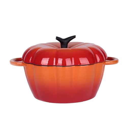 SXTYYH Schmortopf Mit Deckel Gusseisen Topf, Emaille-Topf Induktionsherd Zum Kochen Eintopf Suppe Tomaten-Topf Zum Braten Backen Und Köcheln Herd Bis Ofen(Gradient) von SXTYYH