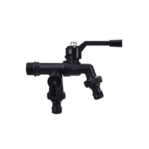 SXWYLZ Aussenwasserhahn Frostsicher 1/2 Zoll Messing Doppel Wasserhahn Garten Wasserhahn Wandmontage Kaltwasser 1/2" Ein Eingang Zwei Ausgänge,Schwarz SXWYLZ Aussenwasserhahn Frostsicher 1/2 Zoll Messing Doppel Wasserhahn Garten Wasserhahn Wandmontage Kaltwasser 1/2" Ein Eingang Zwei Ausgänge,Schwarz von SXWYLZ