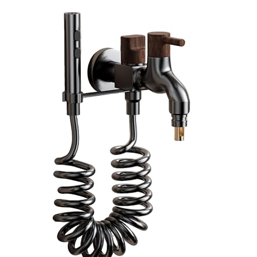 SXWYLZ Bidet Armaturen Set mit Dual Mode Sprühpistole, Halterung, 2m Federschlauch und Dual Control Hahn zur Bodenreinigung, Grau SXWYLZ Bidet Armaturen Set mit Dual Mode Sprühpistole, Halterung, 2m Federschlauch und Dual Control Hahn zur Bodenreinigung, Grau von SXWYLZ