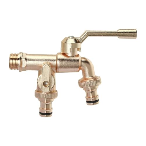 SXWYLZ Kaltwasserhahn Doppel Wasserhahn Garten 1/2 Zoll Außenwasserhahn Frostsicher Wasserhahn Wandmontage für Garten und Terrasse,Roségold SXWYLZ Kaltwasserhahn Doppel Wasserhahn Garten 1/2 Zoll Außenwasserhahn Frostsicher Wasserhahn Wandmontage für Garten und Terrasse,Roségold von SXWYLZ