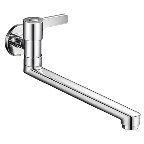 SXWYLZ Wasserhahn für ausgussbecken Kaltwasser Messing Schwenkhahn für Spüle Wasserhahn Küche Schwarz Einhebel Wasserhahn für Kaltwasser Schwenkhahn von SXWYLZ