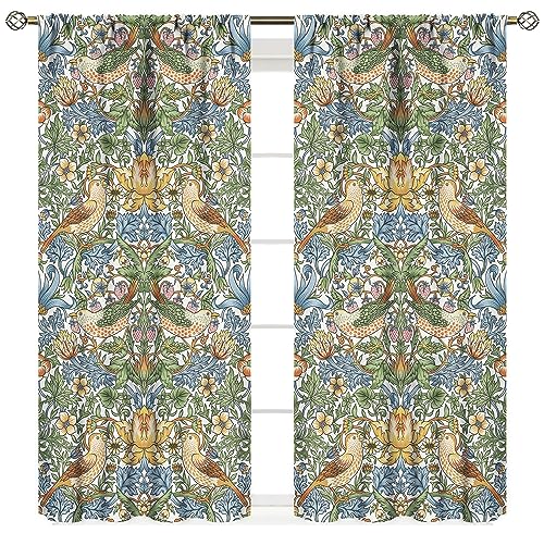 William Morris Botanische Kunst Fenstervorhänge Erdbeerdieb Blumenmuster Vintage Blumenmuster Vorhänge für Wohnzimmer Schlafzimmer 213,4 x 213,4 cm 2 Paneele Verdunkelung William Morris Botanische Kunst Fenstervorhänge Erdbeerdieb Blumenmuster Vintage Blumenmuster Vorhänge für Wohnzimmer Schlafzimmer 213,4 x 213,4 cm 2 Paneele Verdunkelung von SXXLDNG