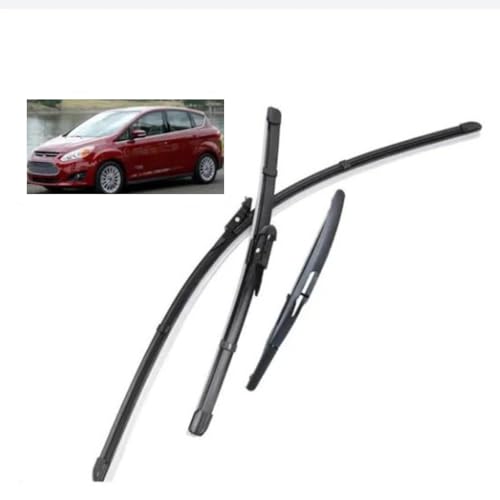 Scheibenwischer Set für Ford C-Max Grand C-Max MK2 2010-2023, Wischerblätter Vorne Und Hinten Wischerblatt Dauerhaft Auto Wischer Zubehör von SXXTS