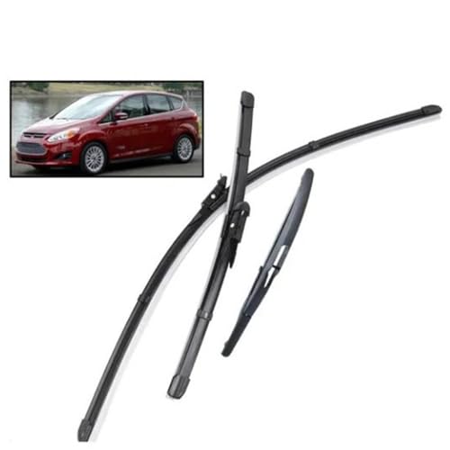 Scheibenwischer Set für Ford C-Max Grand C-Max MK2 2010-2023, Wischerblätter Vorne Und Hinten Wischerblatt Dauerhaft Auto Wischer Zubehör von SXXTS