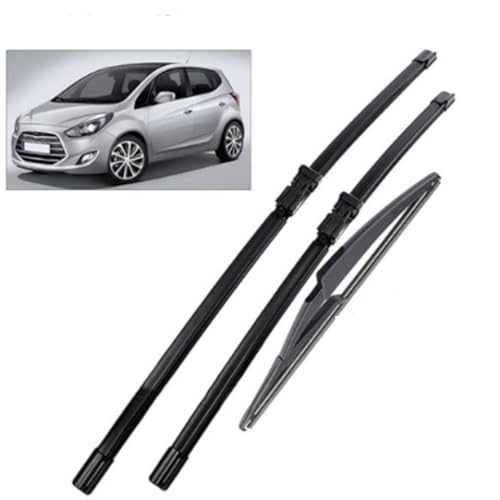 Scheibenwischer Set für Hyundai IX20 26"+14"+12" 2010-2020, Wischerblätter Vorne Und Hinten Wischerblatt Dauerhaft Auto Wischer Zubehör von SXXTS
