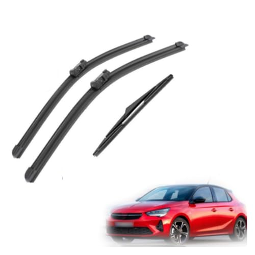 Scheibenwischer Set für Opel Corsa F 2019-2024, Wischerblätter Vorne Und Hinten Wischerblatt Dauerhaft Auto Wischer Zubehör von SXXTS