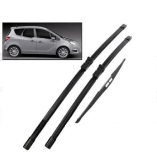 Scheibenwischer Set für Opel Meriva B 2010-2017, Wischerblätter Vorne Und Hinten Wischerblatt Dauerhaft Auto Wischer Zubehör von SXXTS