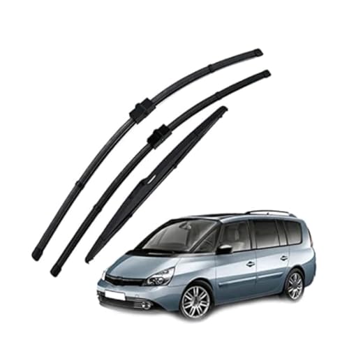 Scheibenwischer Set für Renault Espace 4 2002-2014, Wischerblätter Vorne Und Hinten Wischerblatt Dauerhaft Auto Wischer Zubehör von SXXTS