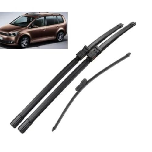 Scheibenwischer Set für Touran 2010-2015 24"+18"+14", Wischerblätter Vorne Und Hinten Wischerblatt Dauerhaft Auto Wischer Zubehör von SXXTS