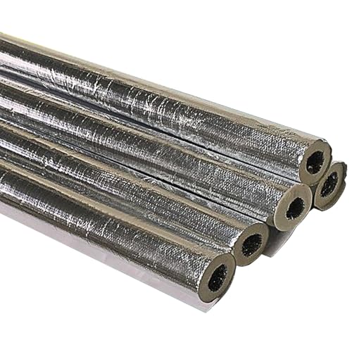 5 Stück Selbstklebende Isolierung Heizungsrohre aus Doppelter Aluminiumfolie, Rohrisolierung aus Schaumstoff für Sprinklerzapfen Zur Winterbewässerung Im Freien(2.7*1.5cm/1.1in*0.6in) von SXYCKRUI