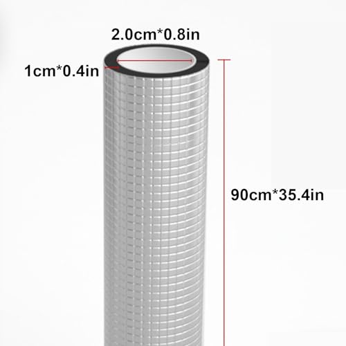 Aluminiumfolien-Heizungsrohr Isolierung, Selbstklebende Rohrisolierung für Den Frostschutz Bei Der Winterbewässerung Im Freien, Sprinkler(2.0*1*90cm/0.8*0.4*35.4in) von SXYCKRUI