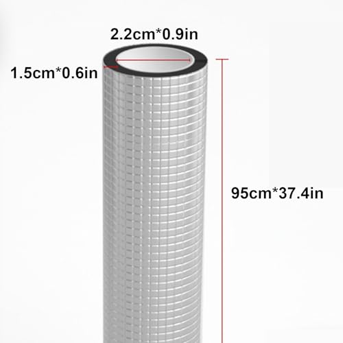 Aluminiumfolien-Heizungsrohr Isolierung, Selbstklebende Rohrisolierung für Den Frostschutz Bei Der Winterbewässerung Im Freien, Sprinkler(2.2*1.5*95cm/0.9*0.6*37.4in) von SXYCKRUI