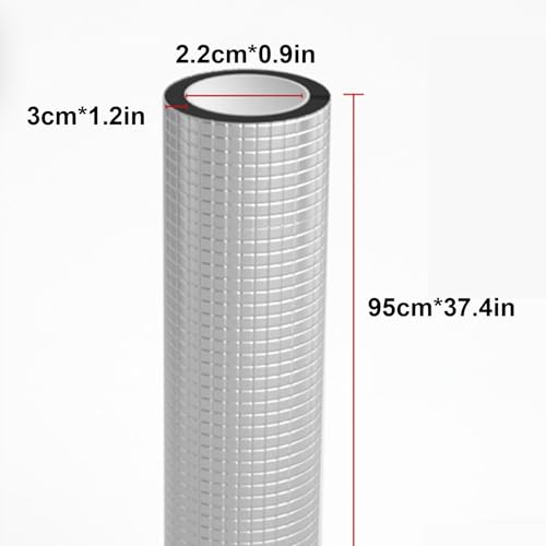 Aluminiumfolien-Heizungsrohr Isolierung, Selbstklebende Rohrisolierung für Den Frostschutz Bei Der Winterbewässerung Im Freien, Sprinkler(2.2*3*95cm/0.9*1.2*37.4in) von SXYCKRUI