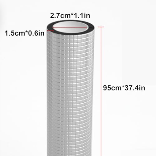Aluminiumfolien-Heizungsrohr Isolierung, Selbstklebende Rohrisolierung für Den Frostschutz Bei Der Winterbewässerung Im Freien, Sprinkler(2.7*1.5*95cm/1.1*0.6*37.4in) von SXYCKRUI