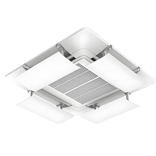 Quadratische Klimaanlage Windabweiser, Zentraler Verstellbarer Windabweiser zur Steuerung der Lüftungsabdeckung der Klimaanlage, Antikondensation(20 * 60cm/8 * 23.6in) von SXYCKRUI