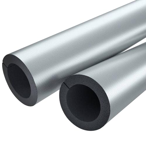 Rohrisolierung mit Aluminiumfolie, Selbstklebender Isolierung Heizungsrohre für Klimaanlagen, Wasserleitungen, Frostschutz Im Winter(21.9*2.0cm/8.6in*0.8in) von SXYCKRUI