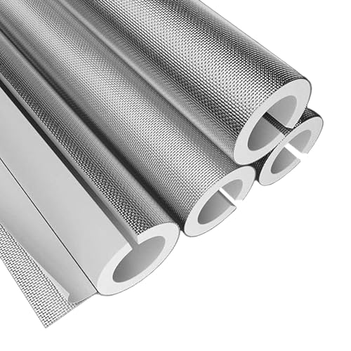 Selbstklebende Vorgeschlitzte Rohrisolierung, Isolierung Heizungsrohre mit Aluminiumfolie für Winteraußenrohre von Klimaanlagen(2.2cm*1.5cm/0.9in*0.6in) von SXYCKRUI
