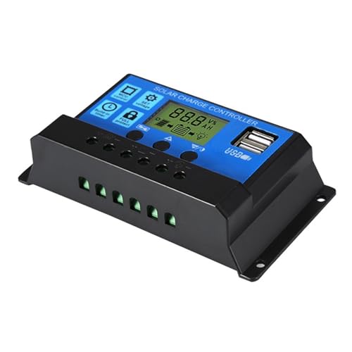 10A 20A 30A 40A 50A 60A Solar Laderegler 12V 24V Auto PWM 5V Ausgang Regler PV Hause Batterie Ladegerät LCD Dual USB Breite Kompatibilität(20A) von SXYGYWA