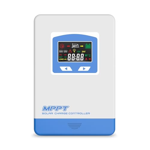 20A 30A 40A MPPT Solar Laderegler 12V 24V Auto Batterie Ladegerät Max PV Eingang 60VDC 100VDC LCD Solar Regler Breite Kompatibilität(30A) von SXYGYWA