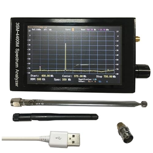 35M-4400M 50Ω Handgehaltener Tragbarer Spektrumanalysator 4,3-Zoll-TFT-LCD STM32F407 Spektrumanalysator von SXYGYWA