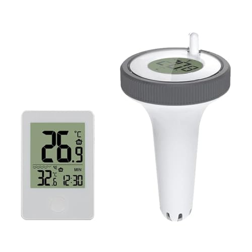 Badethermometer Digitales Schwimmendes Schwimmbadthermometer, Kabelloses Poolthermometer Mit Innentemperaturüberwachungsuhr For -Aquarien Badethermometer Digitales Schwimmendes Schwimmbadthermometer, Kabelloses Poolthermometer Mit Innentemperaturüberwachungsuhr For -Aquarien von SXYGYWA