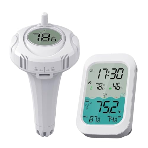 Badethermometer Drahtloses Poolthermometer Wasserdichter Schwimmender Temperaturmonitor Schwimmbad Babybäder Fischaquarien Teich Zeituhr Badethermometer Drahtloses Poolthermometer Wasserdichter Schwimmender Temperaturmonitor Schwimmbad Babybäder Fischaquarien Teich Zeituhr von SXYGYWA