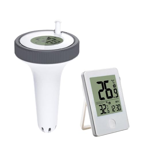 Badethermometer Drahtloses Schwimmendes Thermometer Mit Außen-/Innentemperaturmonitor, Wassertemperaturthermometer, Leicht Ablesbares Wassertemperaturmessgerät Badethermometer Drahtloses Schwimmendes Thermometer Mit Außen-/Innentemperaturmonitor, Wassertemperaturthermometer, Leicht Ablesbares Wassertemperaturmessgerät von SXYGYWA