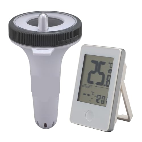 Badethermometer Poolthermometer Mit Digitalanzeige, Leicht Ablesbar, Wasserdicht, Schwimmendes Kabelloses Poolthermometer For Schwimmbäder, Spas Und Whirlpools Badethermometer Poolthermometer Mit Digitalanzeige, Leicht Ablesbar, Wasserdicht, Schwimmendes Kabelloses Poolthermometer For Schwimmbäder, Spas Und Whirlpools von SXYGYWA