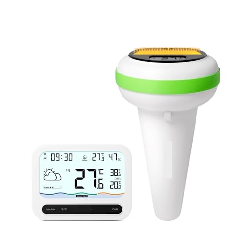 Badethermometer Schwimmbadthermometer-Set IP68 Temperatur Und Feuchtigkeitsmonitor For Den Innen- Und Außenbereich Geeignet For Schwimmbäder Badethermometer Schwimmbadthermometer-Set IP68 Temperatur Und Feuchtigkeitsmonitor For Den Innen- Und Außenbereich Geeignet For Schwimmbäder von SXYGYWA