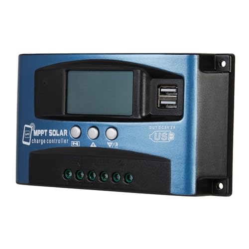 Bluetooth/WIFI MPPT Solar Laderegler 30A-100A Dual USB LCD Display 12V 24V Solar Zelle Panel Ladegerät Regler Mit Last Breite Kompatibilität(50A,12V-60V BT) von SXYGYWA