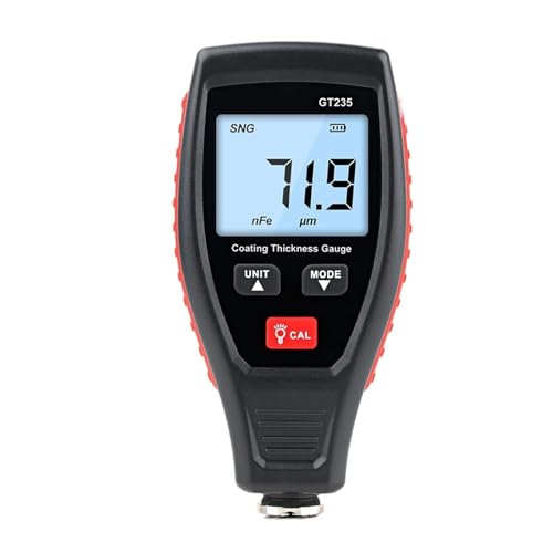 Dickenmessgerät For Autolacke GT235 LCD-Anstrichdickenmessgerät Autolackherstellung Tiefenmessgerät Tester(Red) von SXYGYWA