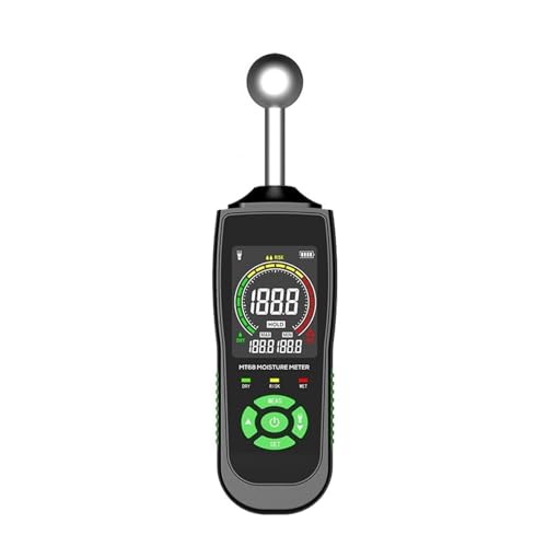 Digitales Holzfeuchtemessgerät, Berührungsloser Holzfeuchtigkeitsdetektor, LCD-Bildschirm, Hygrometer, Alarm, Feuchtigkeitstester, Stiftlose Erkennung von SXYGYWA