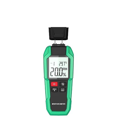 Digitales Holzfeuchtemessgerät 0-99,9 % Holzhygrometer Zwei Pins Feuchtebeton-Zement-Feuchtigkeitsdetektor Tester von SXYGYWA