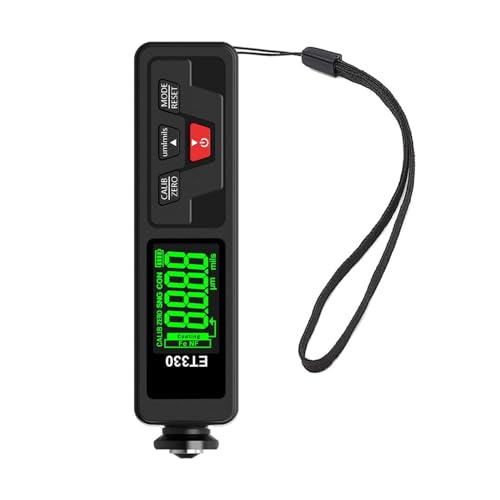 ET330+Zn Autolackdickenmessgerät Galvanisieren Metallbeschichtungsdickenmessgerät For Auto 0-1500um Fe & NFe Beschichtungstester Messgerät(Black-Green) von SXYGYWA