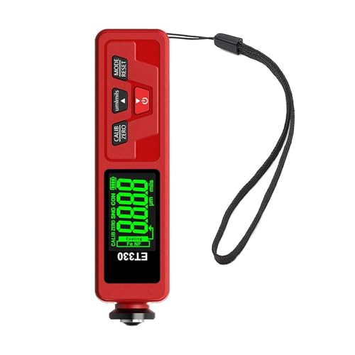 ET330+Zn Autolackdickenmessgerät Galvanisieren Metallbeschichtungsdickenmessgerät For Auto 0-1500um Fe & NFe Beschichtungstester Messgerät(Red-Green) von SXYGYWA