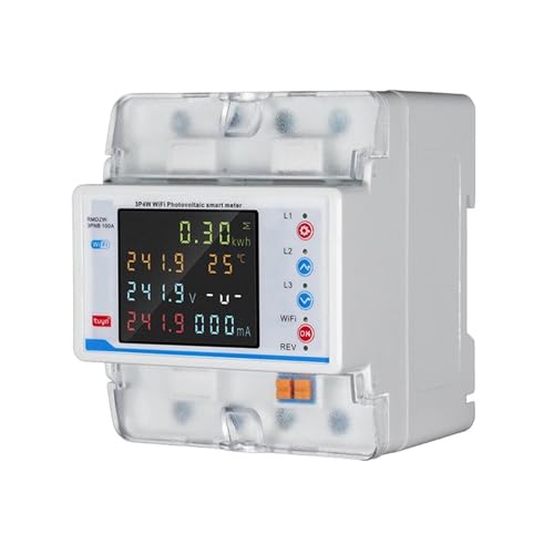 Energie Monitor Tuya WiFi Smart Circuit Breaker Automatische Wiedereinschaltung Schutz 3P4W Power Meter Drei Phase Schalter Strom Messung von SXYGYWA