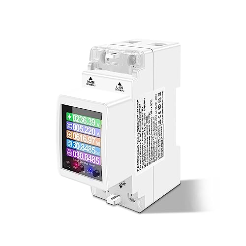 Energie Monitor Tuya Wifi Smart Power Meter Strom Monitor Digital Display DIN Schiene Installation Smartphone APP Fernbedienung von SXYGYWA