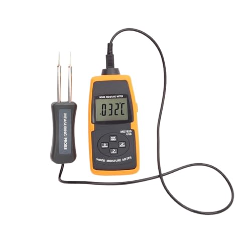 Holz-Wasser-Feuchtigkeitsmesser, Tragbares Digitales Hand-Holzfeuchte-Hygrometer, Holz 1 ~ 99 % Holzfeuchte-Tester von SXYGYWA