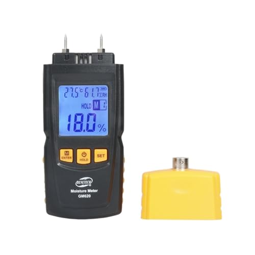 Holzfeuchtemessgerät, Digitales LCD-Display, Holzfeuchtemessgerät, Feuchtigkeitstester, Detektor, Tragbar von SXYGYWA