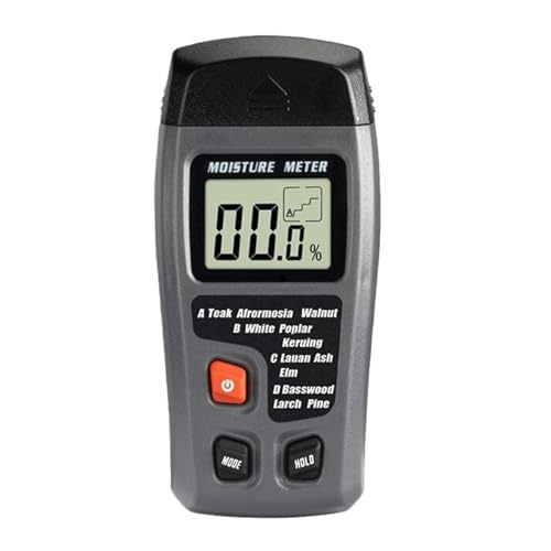 Hygrometer, Genaues Großes LCD-Display, Holzfeuchtigkeitstester, Digitaler Wandfeuchtigkeitsdetektor, Holz, Holzfeuchtigkeitsmesser von SXYGYWA