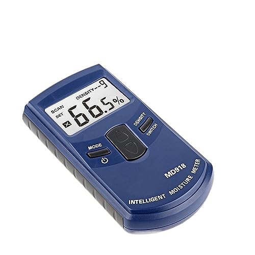 Induktives Hygrometer, Holzfeuchtigkeitsdetektor, digitaler Feuchtigkeitsmesser for Holz, 4–80 % MD918 (1 Stück) von SXYGYWA