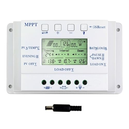 LCD-Display 20A MPPT 12V/24V Solarpanel Batterieregler Laderegler For Beleuchtungssystem, Lastlicht Und Timer-Steuerung Breite Kompatibilität LCD-Display 20A MPPT 12V/24V Solarpanel Batterieregler Laderegler For Beleuchtungssystem, Lastlicht Und Timer-Steuerung Breite Kompatibilität von SXYGYWA