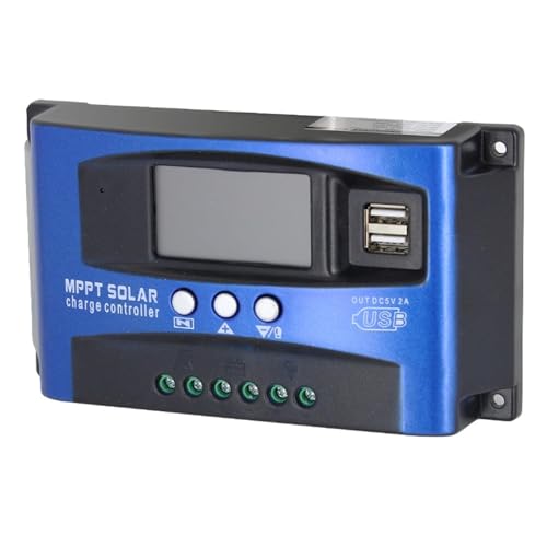 MPPT Solar Laderegler 30A 40A 50A 60A 100A Dual USB LCD Display 12V 24V Solarzelle Panel Ladegerät Regler Mit Last Breite Kompatibilität(100A) von SXYGYWA