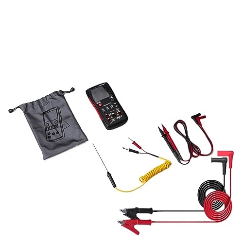 Multi Tester Digitalmultimeter 102 A RMS Auto Range EBTN LCD DC AC Voltmeter Amperemeter Strom Kondensator Ohm Temp NCV Tester(With T1101) von SXYGYWA
